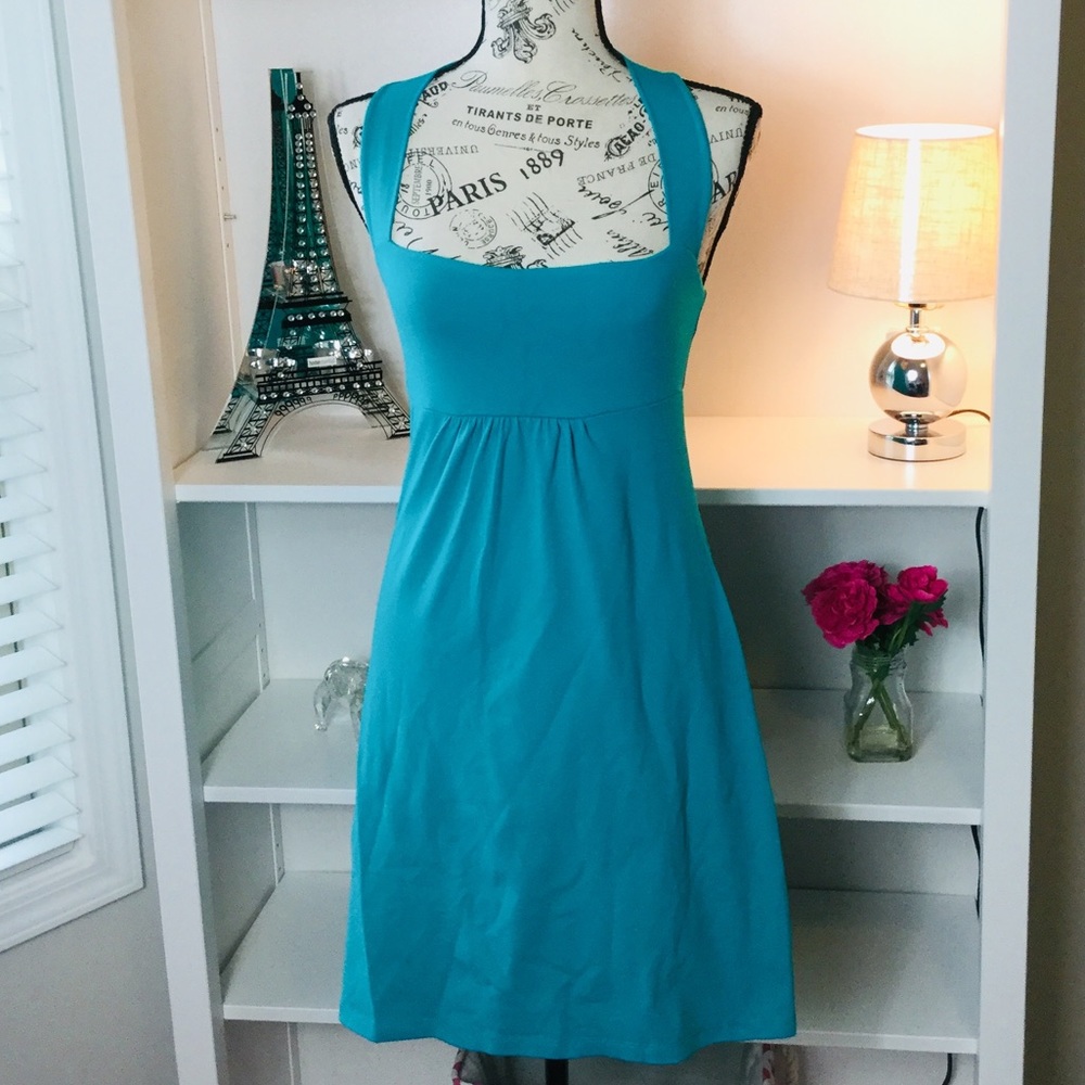 Susana Monaco Teal Summer Dress - Picture 2 of 5